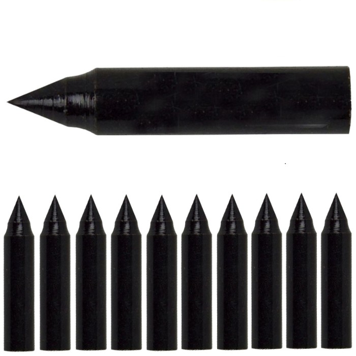 Haller Arrowhead, Black, Steel Tip, for Wooden Arrows